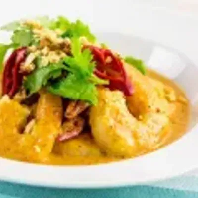 Crevettes à la sauce curry