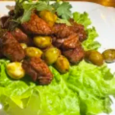 Bœuf sauté sauce poivre noir