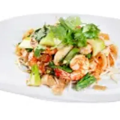 Pâtes de riz/nouilles sautées aux crevettes