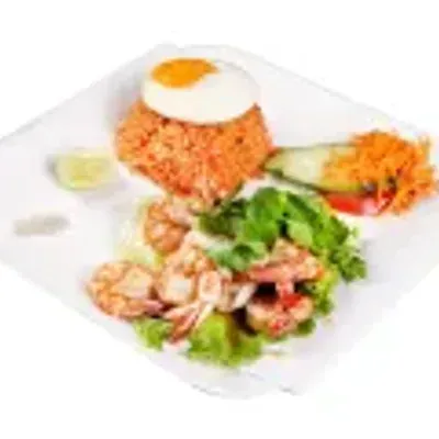 Riz aux crevettes sautées façon Loc-Lac