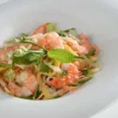 Salade de crevettes citronnée