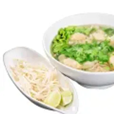 Soupe de raviolis aux crevettes (nouilles)