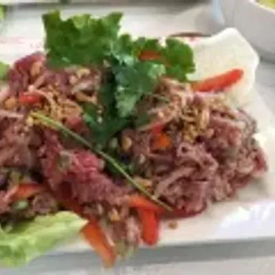 Salade de bœuf cru citronnée