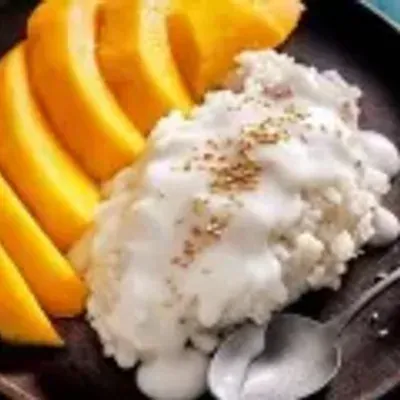 Riz gluant mangue fraîche