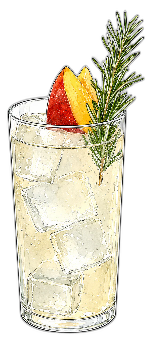 Illustration du cocktail Rinquinquin Soda