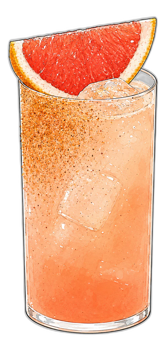 Illustration du cocktail Spicy Paloma